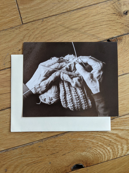 Knitting Hands Cards