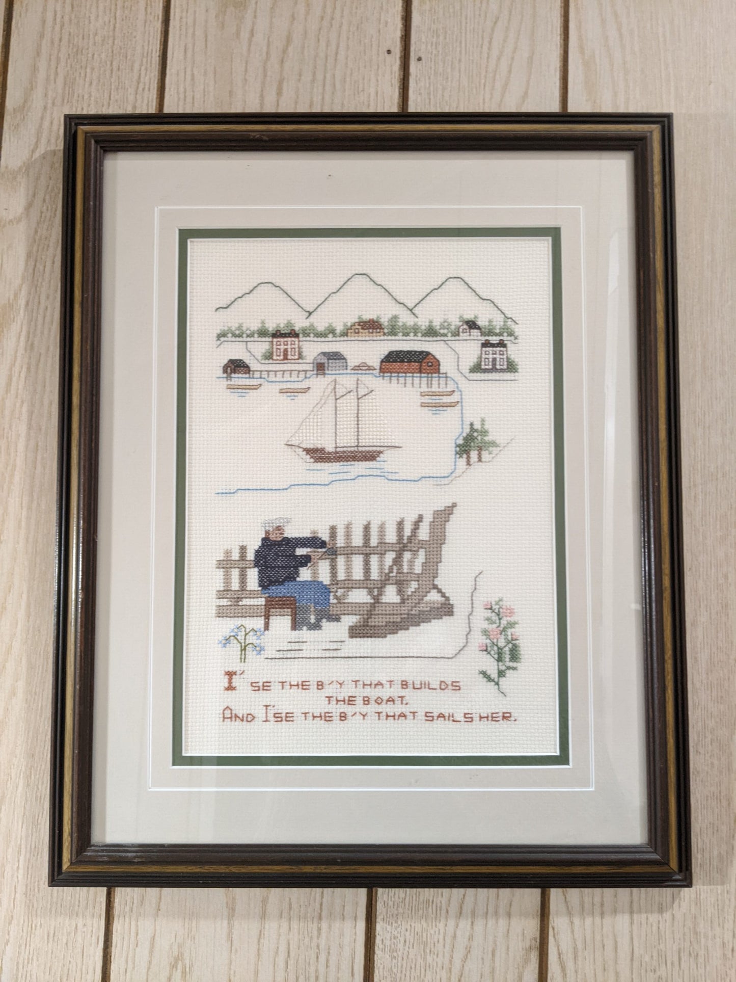 I'se The B'y That Builds The Boat Cross Stitch Kit