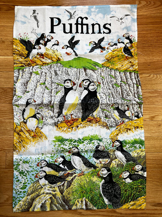 Puffin Tea Towel